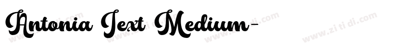 Antonia Text Medium字体转换